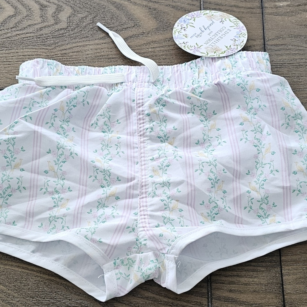 New EdgeHill collection  boy swim Floral Striped Swim